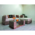 Top Selling Indoor Natural Water Hyacinth Sectional Sofa Set